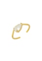 ANEL DOURADO COM PEDRA GOTA CRISTAL AN551-O
