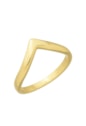 ANEL EM ''V'' NO OURO AN360-O