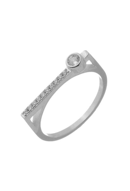 ANEL GEOMÉTRICO CRAVEJADO COM ZIRCÔNIA CRISTAL AN447-R ANEL GEOMÉTRICO CRAVEJADO COM ZIRCÔNIA CRISTAL AN447-R