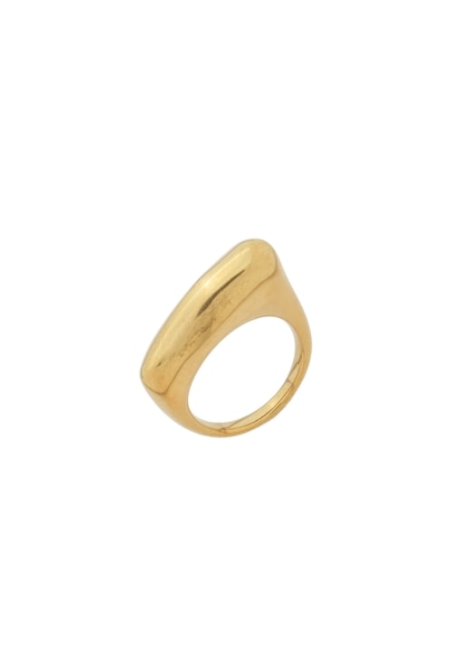 ANEL LISO DESIGN ORGÂNICO EM AÇO INOX DOURADO AN557-AD