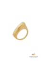 ANEL LISO DESIGN ORGÂNICO EM AÇO INOX DOURADO AN557-AD