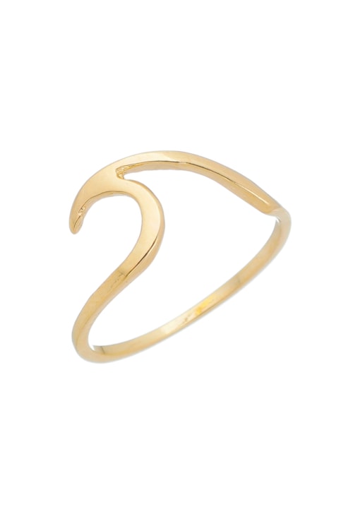 ANEL ONDA DO MAR NO OURO AN027-O