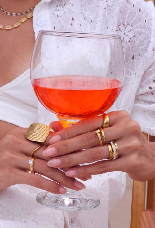 ANEL PREGO DOURADO EM AÇO INOX AJUSTÁVEL AN554-AD