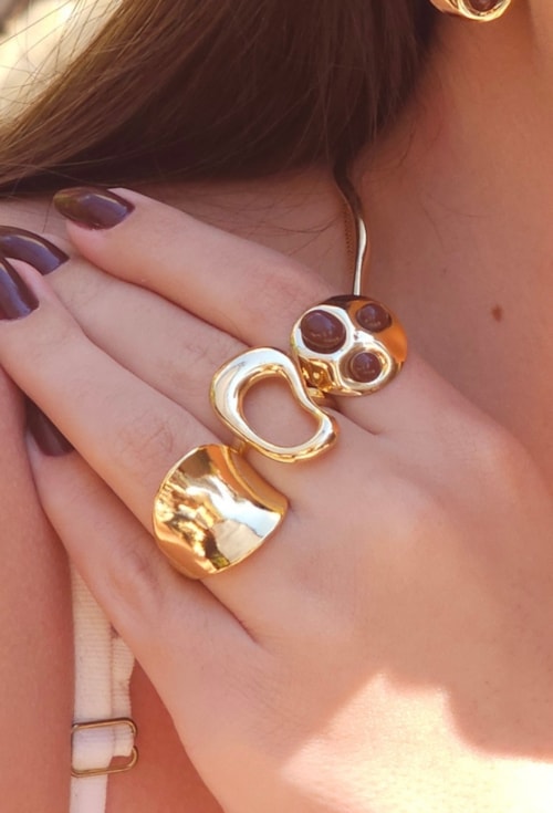 ANEL REGULÁVEL ORGÂNICO VAZADO ROBUSTO AN533-O