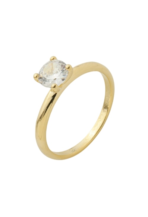 ANEL SOLITÁRIO CLÁSSICO COM ZIRCÔNIA AN506-O