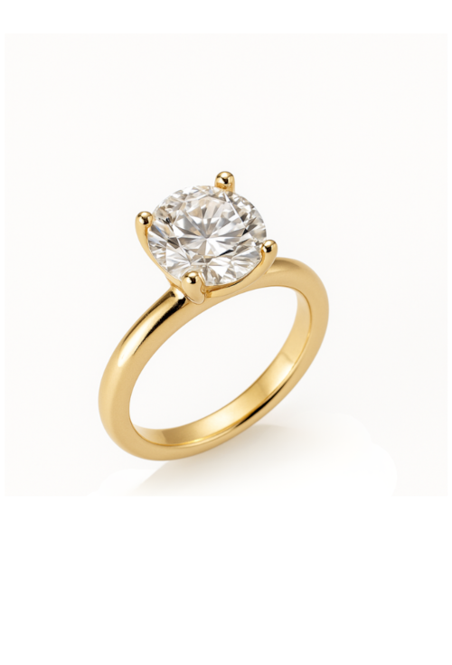 ANEL SOLITÁRIO COM ZIRCÔNIA REDONDA CLÁSSICA AN571-O ANEL SOLITÁRIO COM ZIRCÔNIA REDONDA CLÁSSICA AN571-O