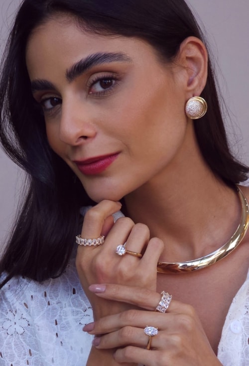 ANEL SOLITÁRIO COM ZIRCÔNIA REDONDA CLÁSSICA AN571-O