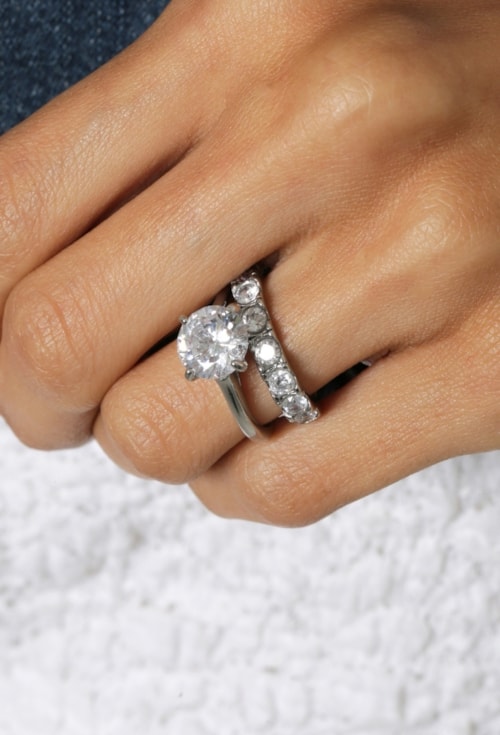 ANEL SOLITÁRIO CRAVEJADO DUPLO AÇO INOX AN601-A