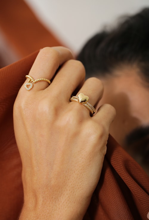 ANEL SOLITÁRIO DE CORAÇÃO COM ZIRCÔNIA CRISTAL AN448-O