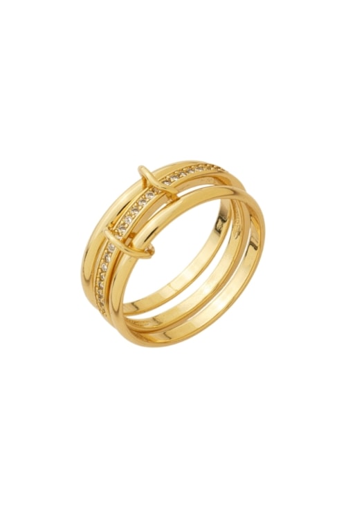 ANEL TRIPLO APARADOR COM DETALHE CRAVEJADO AN599-O