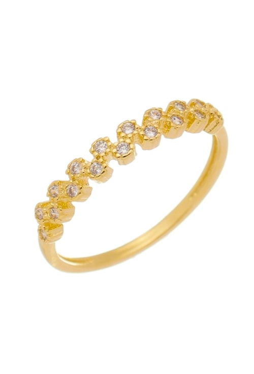 ANEL ZIG ZAG COM ZIRCÔNIAS AN130-O
