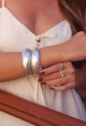 BRACELETE ABAULADO LISO NO PRATA PM479-P