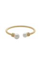 BRACELETE AJUSTÁVEL COM PÉROLAS NO OURO PM456-O