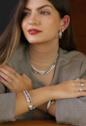 BRACELETE AJUSTÁVEL COM PÉROLAS NO RÓDIO PM456-R