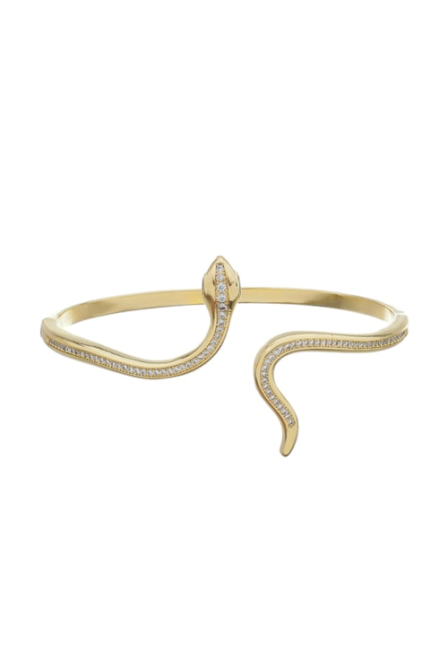 BRACELETE AJUSTÁVEL DE COBRA CRAVEJADO PM213-O BRACELETE AJUSTÁVEL DE COBRA CRAVEJADO PM213-O