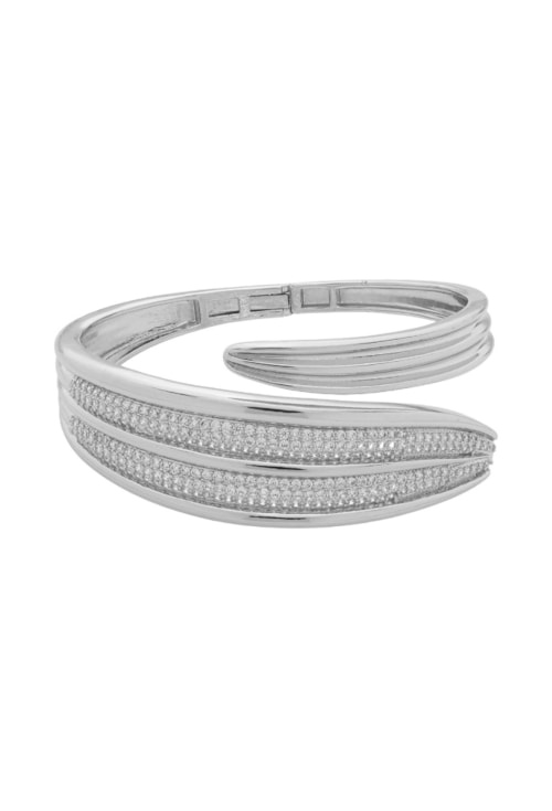 BRACELETE ARO CRAVEJADO RÓDIO PM582-R