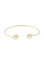 BRACELETE ARO REDONDO COM ZIRCÔNIA GOTA CRISTAL BANHADO A OURO PM619-O