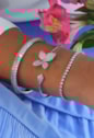 BRACELETE BORBOLETA CRAVEJADO EM RÓDIO PM488-R