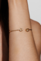 BRACELETE COM PEDRA CITRINO BANHADO A OURO PM619-O