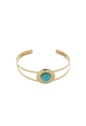 BRACELETE COM PEDRA TURQUESA NATURAL PM442-O