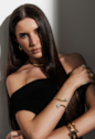 BRACELETE COM PÉROLAS BANHADO A OURO PM621-O