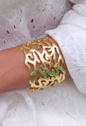 BRACELETE CORAL VAZADO EM AÇO INOX DOURADO PM503-AD