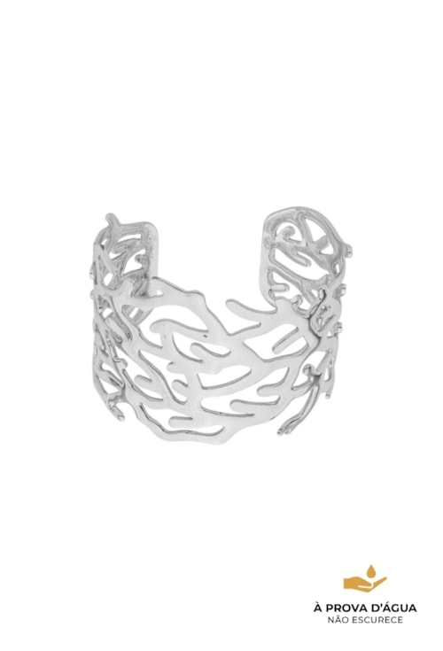 BRACELETE CORAL VAZADO EM AÇO INOX PM503-A