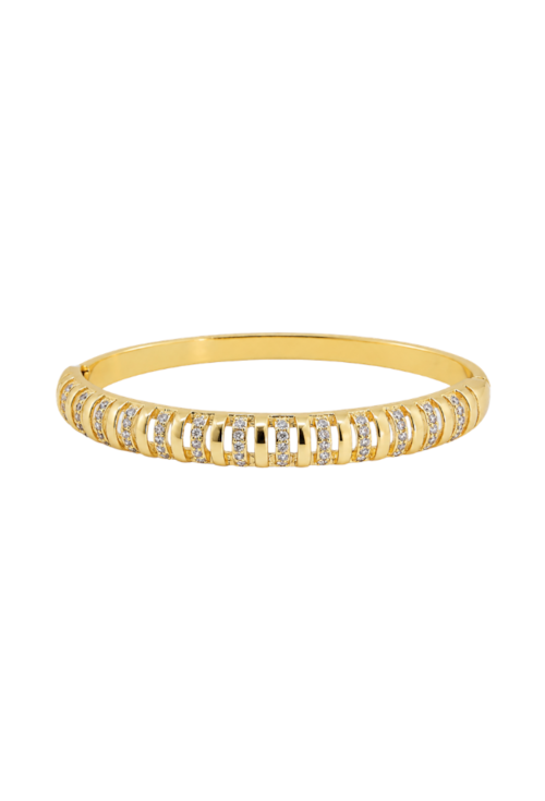 BRACELETE CRAVEJADO BANHADO A OURO 18K PM646-O