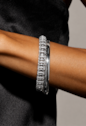 BRACELETE CRAVEJADO BANHADO A RÓDIO PM646-R