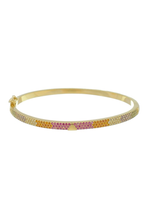 BRACELETE CRAVEJADO COLORIDO PM159-O