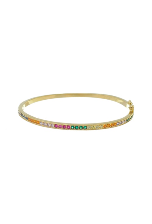 BRACELETE CRAVEJADO COLORIDO PM163-O