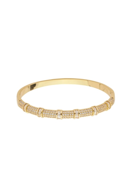BRACELETE CRAVEJADO COM ZIRCÔNIAS PM515-O