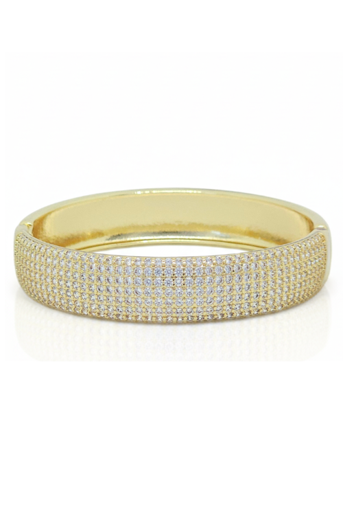 BRACELETE CRAVEJADO DOURADO PM543-O