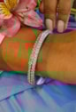 BRACELETE CRAVEJADO DUPLO EM RÓDIO PM486-R