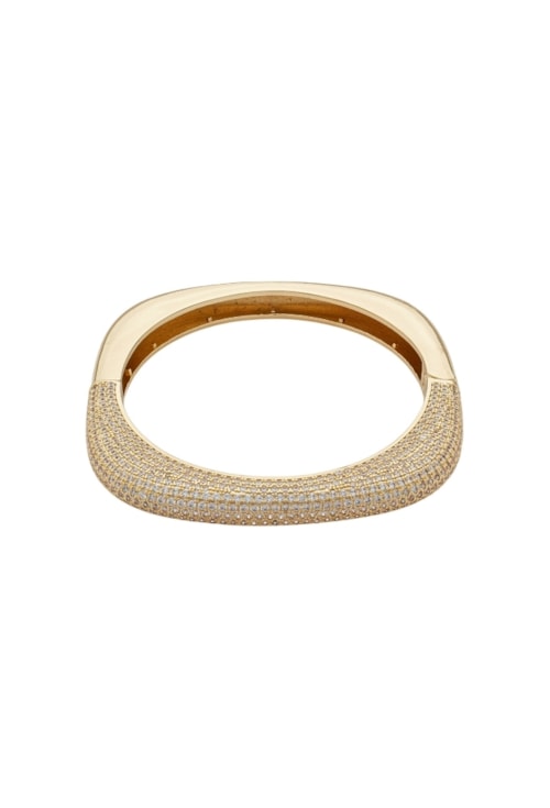 BRACELETE CRAVEJADO GEOMÉTRICO EM OURO PM487-O BRACELETE CRAVEJADO GEOMÉTRICO EM OURO PM487-O