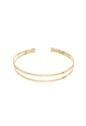 BRACELETE DE ARO DUPLO NO OURO PM403-O