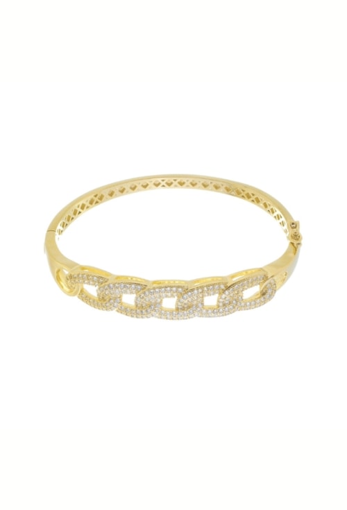 BRACELETE DE ELOS CRAVEJADO DE ZIRCÔNIA PM330-O BRACELETE DE ELOS CRAVEJADO DE ZIRCÔNIA PM330-O