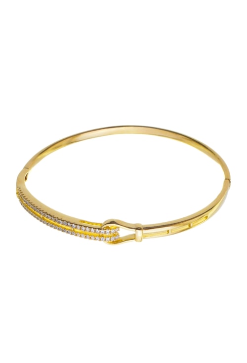 BRACELETE DE FIO DUPLO CRAVEJADO PM277-O BRACELETE DE FIO DUPLO CRAVEJADO PM277-O