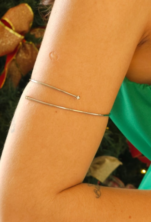BRACELETE DE MUQUE DUPLO COM PONTO DE LUZ PM407-R BRACELETE DE MUQUE DUPLO COM PONTO DE LUZ PM407-R
