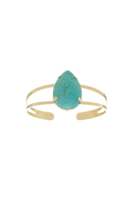 Produto BRACELETE DE PEDRA TURQUESA NATURAL PM423-O