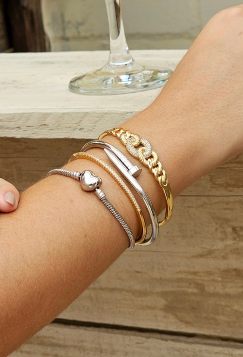 BRACELETE DE PREGO NO RÓDIO INSPIRAÇÃO PM055-R BRACELETE DE PREGO NO RÓDIO INSPIRAÇÃO PM055-R