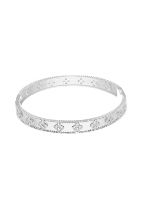 BRACELETE DE TREVOS COM ZIRCÔNIA CRISTAL PM354-R