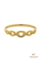 BRACELETE ELOS ORGÂNICOS AÇO INOX DOURADO PM611-AD