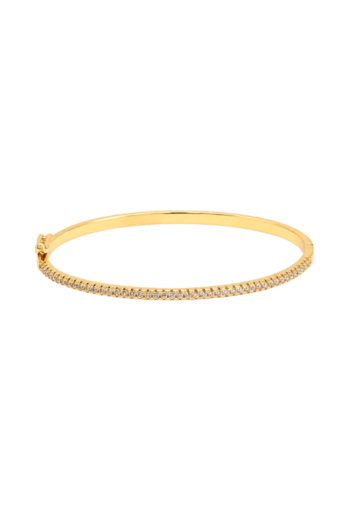 BRACELETE FINO CRAVEJADO BANHADO A OURO 18K PM645-O