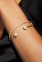 BRACELETE FINO CRAVEJADO BANHADO A OURO 18K PM645-O