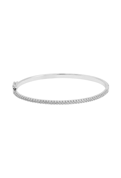 BRACELETE FINO CRAVEJADO BANHADO A RÓDIO PM645-R