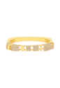 BRACELETE GEOMÉTRICO CRAVEJADO BANHADO A OURO PM648-O