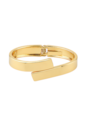 BRACELETE GEOMÉTRICO LISO BANHADO A OURO PM625-O