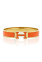 BRACELETE H AÇO INOX DOURADO LARANJA PM544-AD