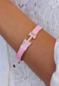 BRACELETE H AÇO INOX DOURADO ROSA PM544-AD